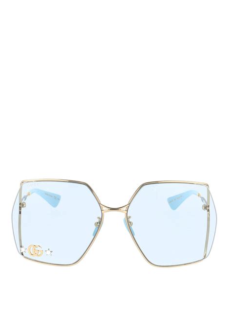 gucci clear lens sunglasses